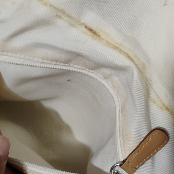 SALE! Auth Vintage Coach Signature Sufflette Cloth/Leather Shoulder/Handbag - Picture 11 of 14